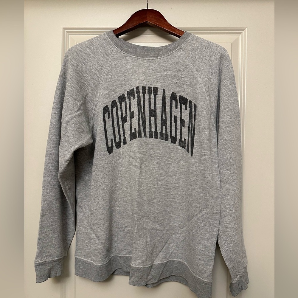 Free People Copenhagen Classic Crew Sweatshirt; distressed style; gently used